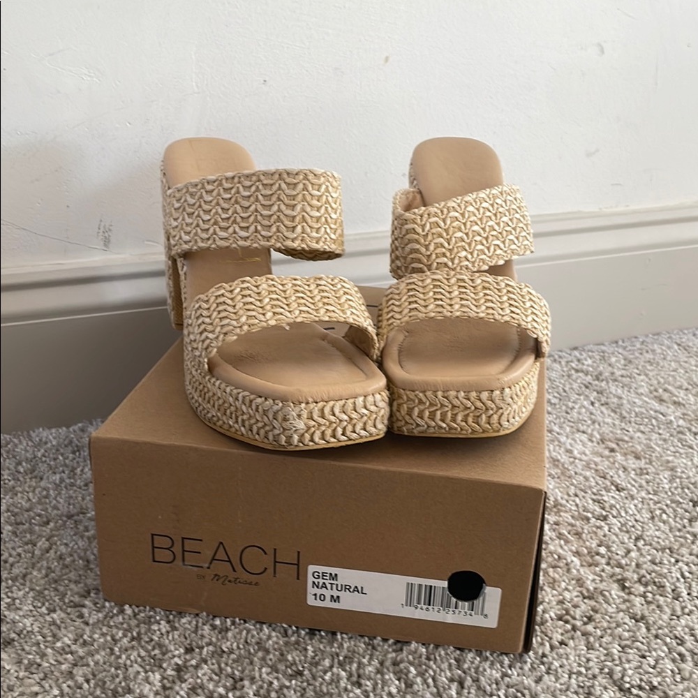 Matisse Beach Natural Woven Sandals